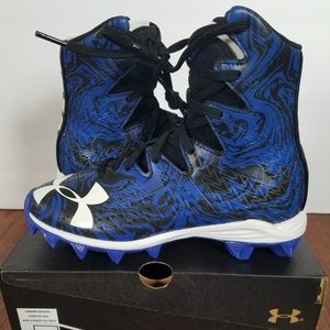Under Armour Highlight Blue Football Cleats New